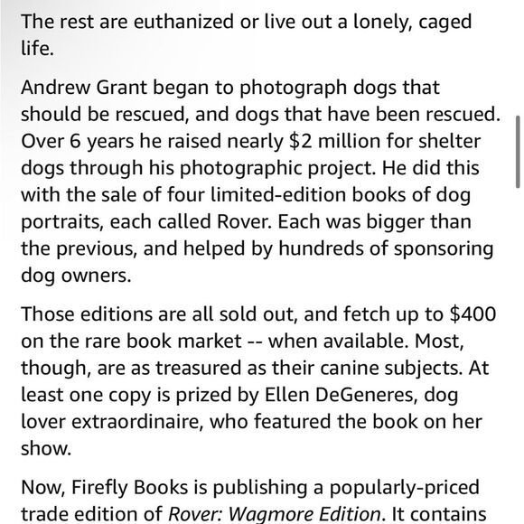 Rover:Wagmore Edition Andrew Grant rescue dogs book // Coffee Table Edition - Picture 14 of 16
